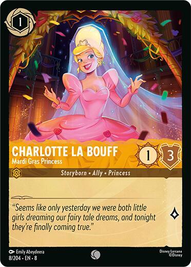 Charlotte La Bouff, Mardi Gras Princess 8/204 (Reign of Jafar)  - Cold Foil
