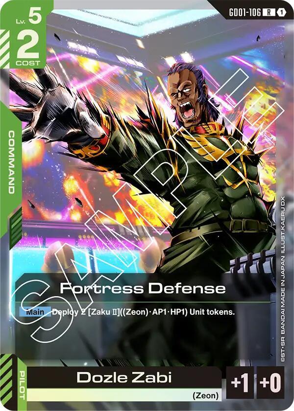 Fortress Defense GD01-106 (Newtype Rising)  - Holofoil