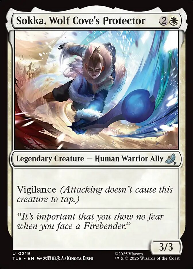 Sokka, Wolf Cove's Protector 219/317 (Avatar: The Last Airbender: Eternal-Legal)  - Foil