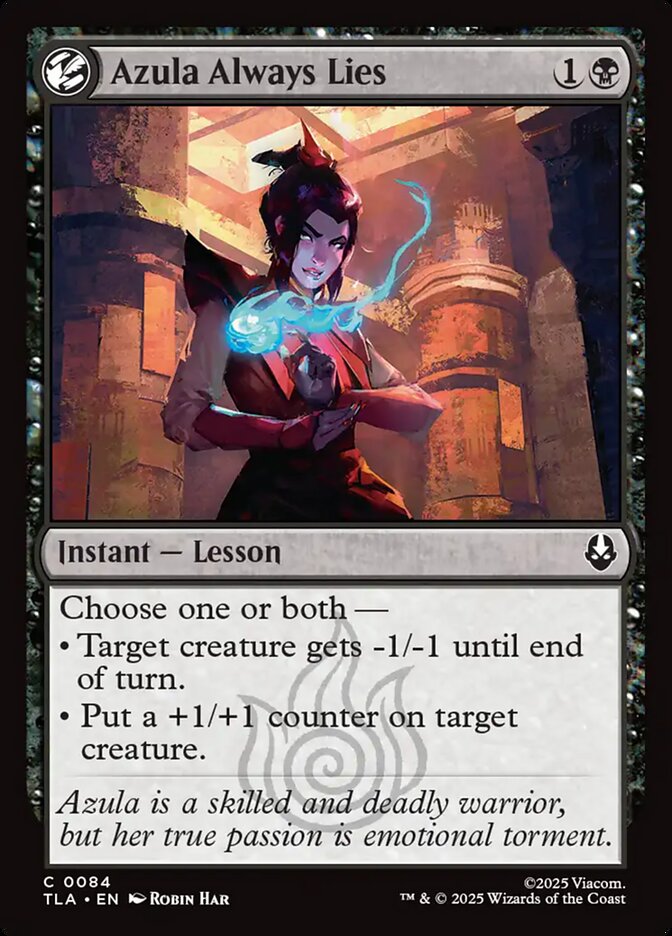 Azula Always Lies 84/286 (Avatar: The Last Airbender)  - Foil