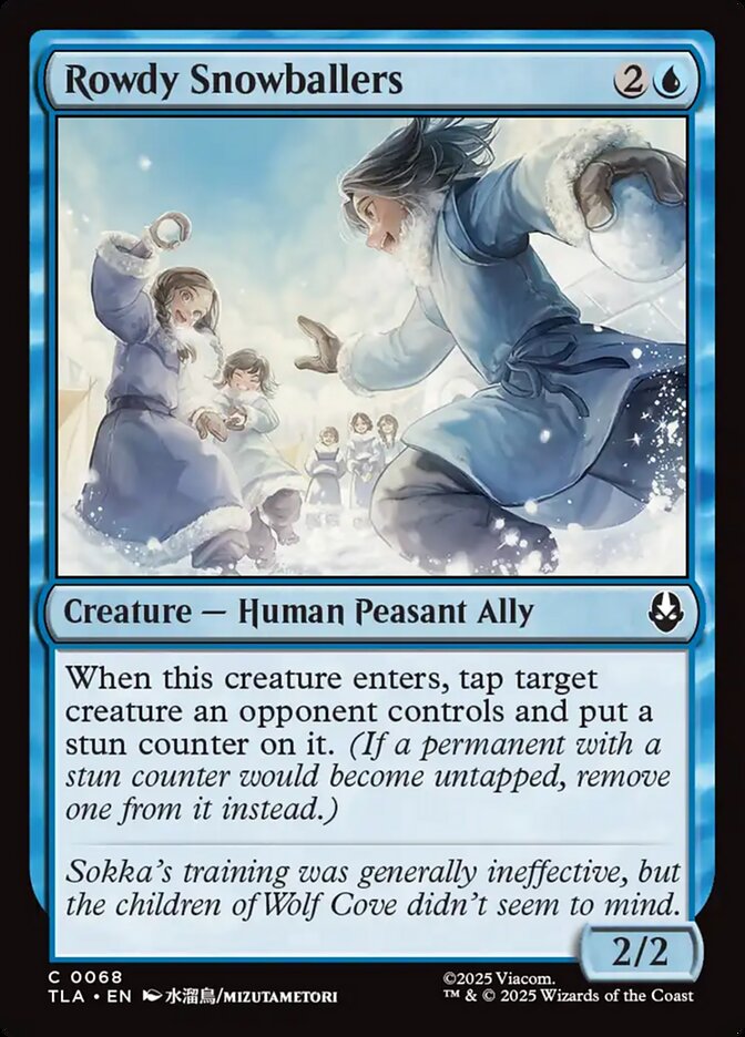 Rowdy Snowballers 68/286 (Avatar: The Last Airbender)  - Foil