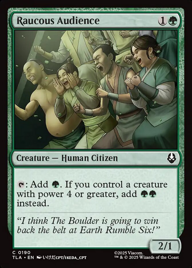 Raucous Audience 190 (Avatar: The Last Airbender)  - Foil