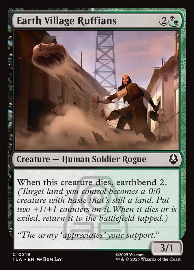 Earth Village Ruffians 219 (Avatar: The Last Airbender)  - Foil