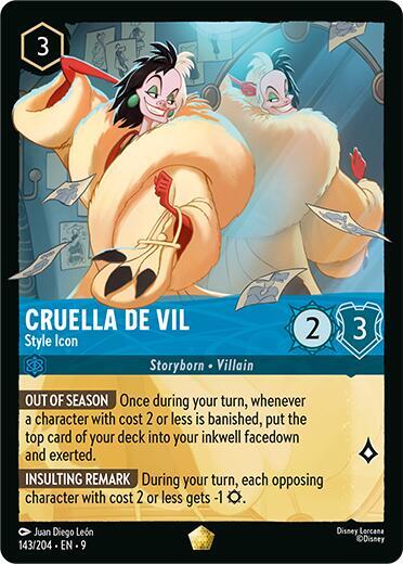 Cruella De Vil, Style Icon 143/204 (Fabled) 