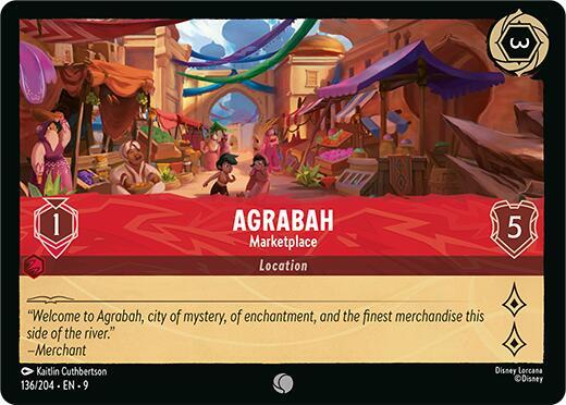 Agrabah, Marketplace 136/204 (Fabled)  - Cold Foil