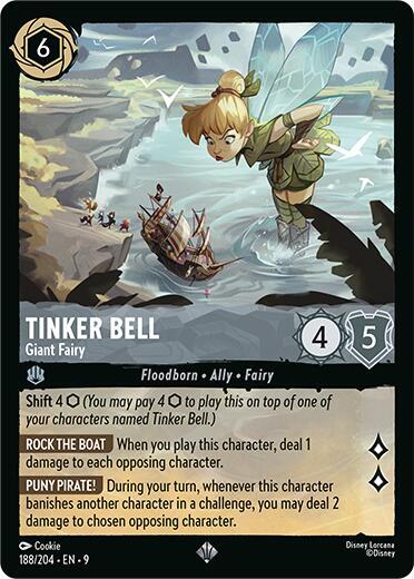 Tinker Bell, Giant Fairy 188/204 (Fabled) 