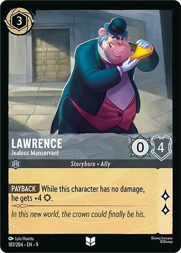 Lawrence, Jealous Manservant 187/204 (Fabled)  - Cold Foil