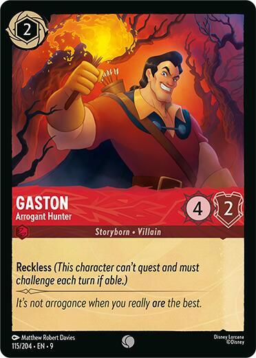Gaston, Arrogant Hunter 115/204 (Fabled)  - Cold Foil