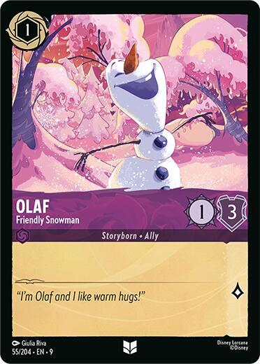 Olaf Friendly Snowman 55/204 (Fabled) 