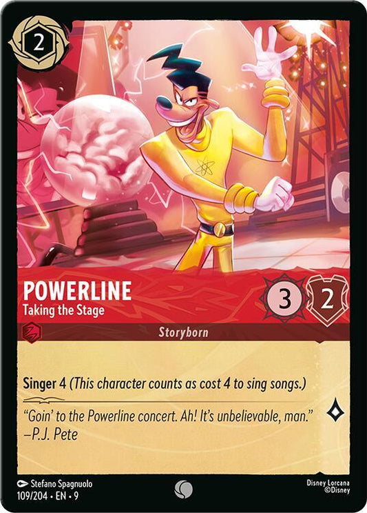 Powerline, Taking the Stage 109/204 (Fabled)  - Cold Foil
