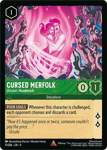 Cursed Merfolk Ursulas Handiwork 71/204 (Fabled) 