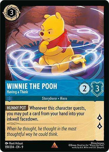 Winnie the Pooh Having a Think 159/204 (Fabled) 