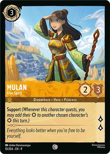 Mulan Free Spirit 10/204 (Fabled) 