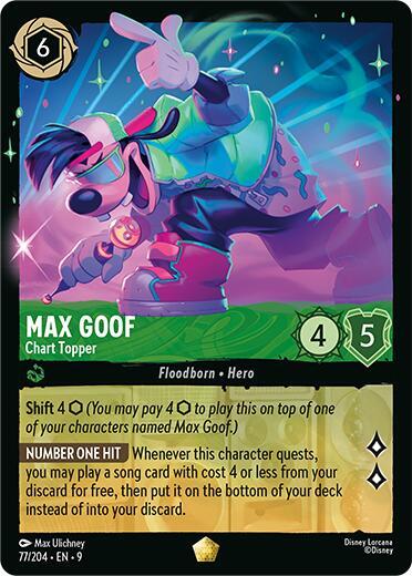 Max Goof, Chart Topper 77/204 (Fabled) 