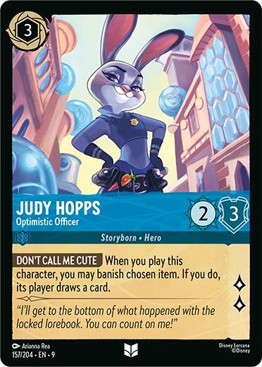 Judy Hopps Optimistic Officer 157/204 (Fabled) 