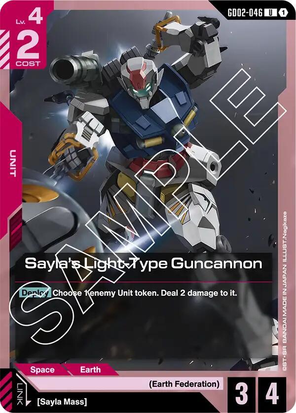Sayla's Light Type Guncannon GD02-046 (Dual Impact) 