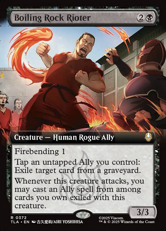 Boiling Rock Rioter  372/286 (Avatar: The Last Airbender)  - Extended Art Foil