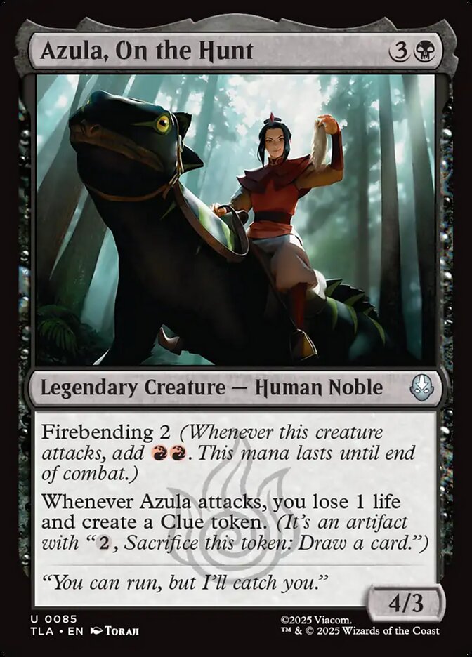 Azula, On the Hunt 85/286 (Avatar: The Last Airbender)  - Foil