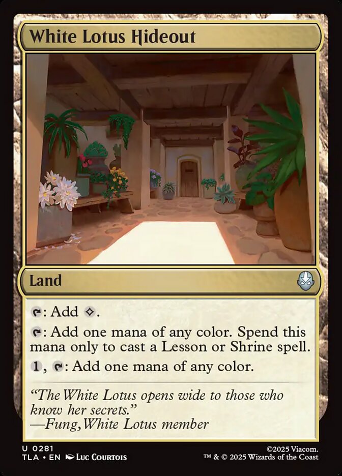 White Lotus Hideout 281/286 (Avatar: The Last Airbender)  - Foil