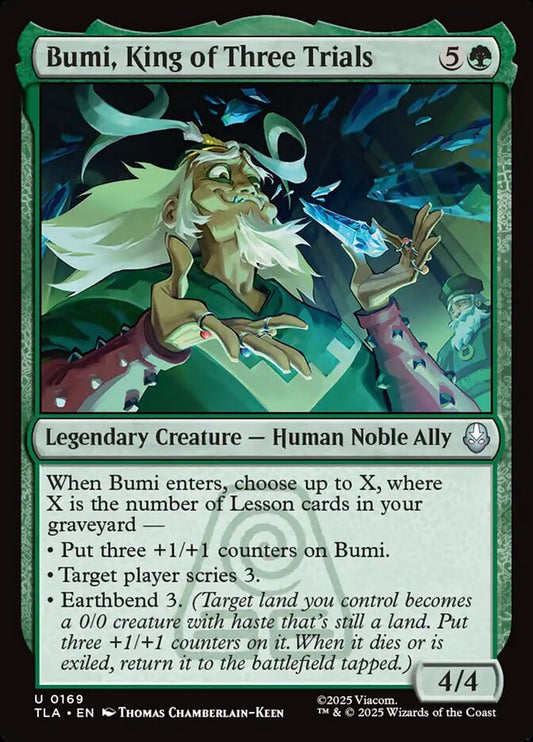 Bumi, King of Three Trials 169/286 (Avatar: The Last Airbender)  - Foil