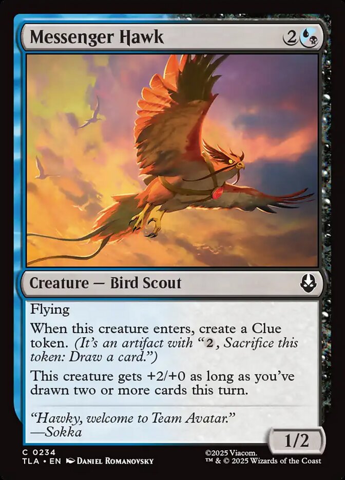 Messenger Hawk 234/286 (Avatar: The Last Airbender)  - Foil