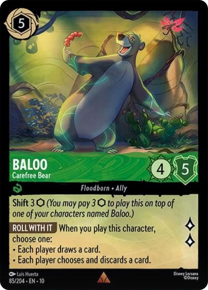 Baloo Carefree Bear 85/204 (Whispers in the Well) 