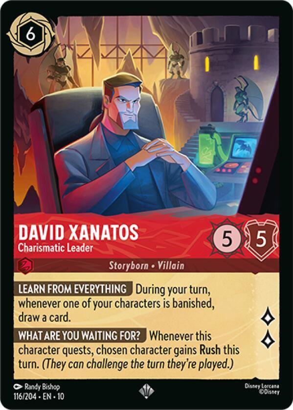 David Xanatos Charismatic Leader 116/204 (Whispers in the Well) 