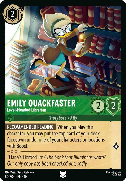 Emily Quackfaster Level Headed Librarian 80/204 (Whispers in the Well) 