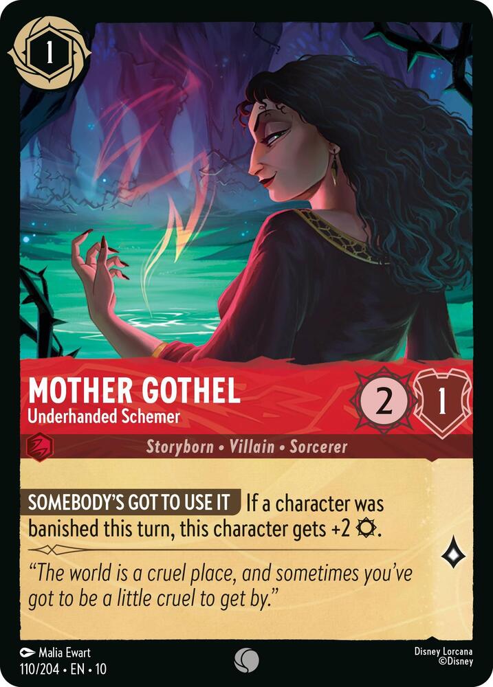 Mother Gothel, Underhanded Schemer 110/204 (Whispers in the Well) 