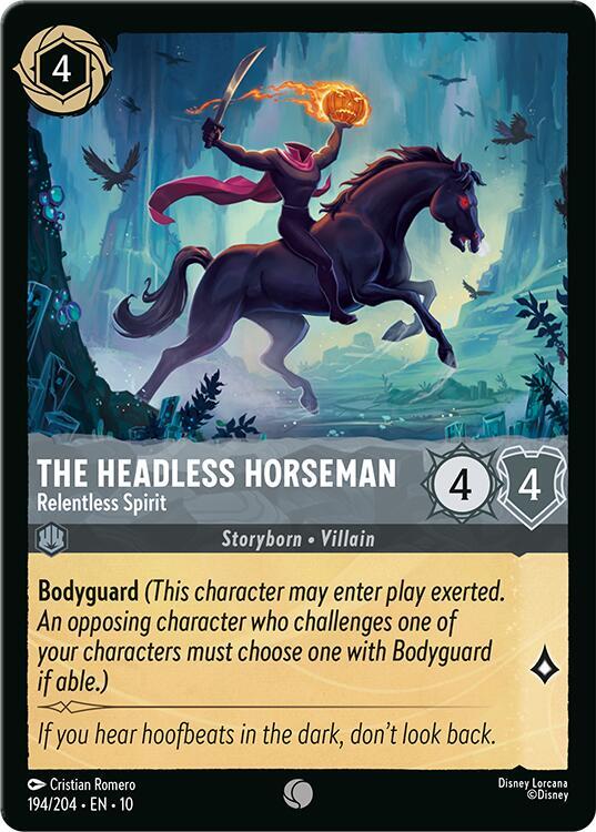 The Headless Horseman Relentless Spirit 194/204 (Whispers in the Well)  - Cold Foil