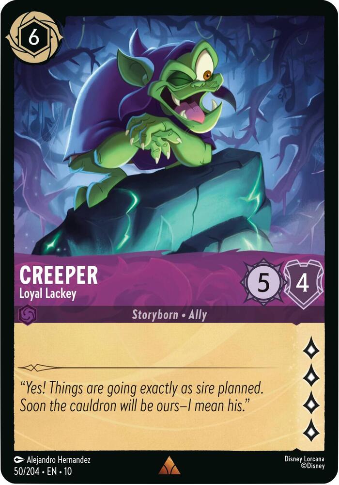 Creeper, Loyal Lackey 50/204 (Whispers in the Well) 