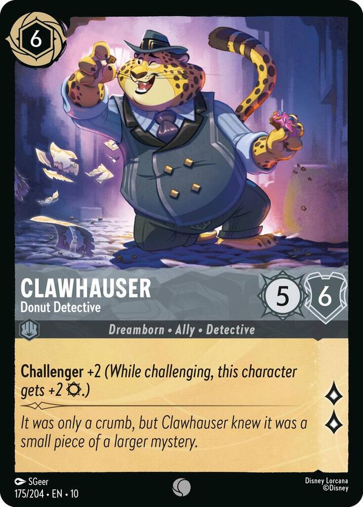 Clawhauser, Donut Detective 175/204 (Whispers in the Well)  - Cold Foil