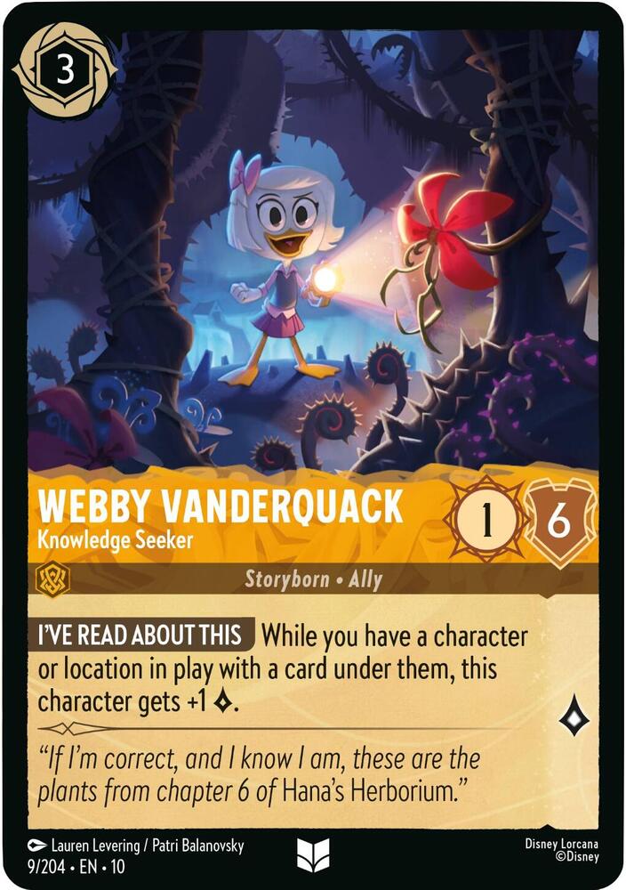 Webby Vanderquack, Knowledge Seeker 9/204 (Whispers in the Well) 