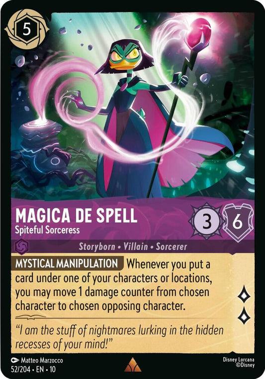 Magica De Spell Spiteful Sorceress 52/204 (Whispers in the Well)  - Cold Foil
