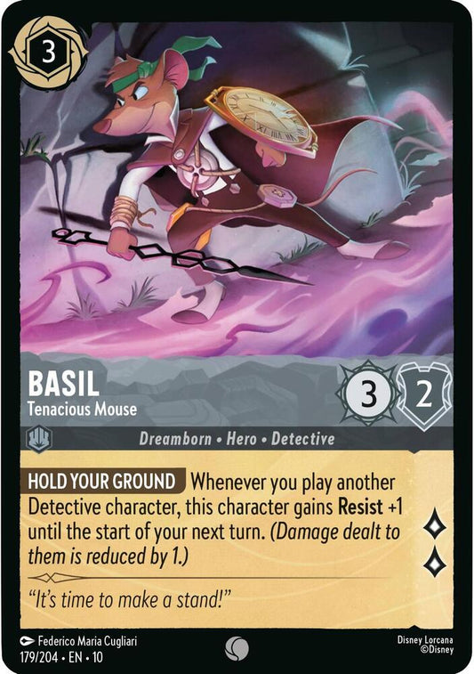Basil Tenacious Mouse 179/204 (Whispers in the Well)  - Cold Foil