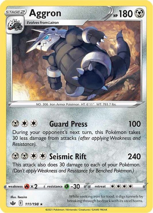 Aggron 111/198 (SWSH06: Chilling Reign) 