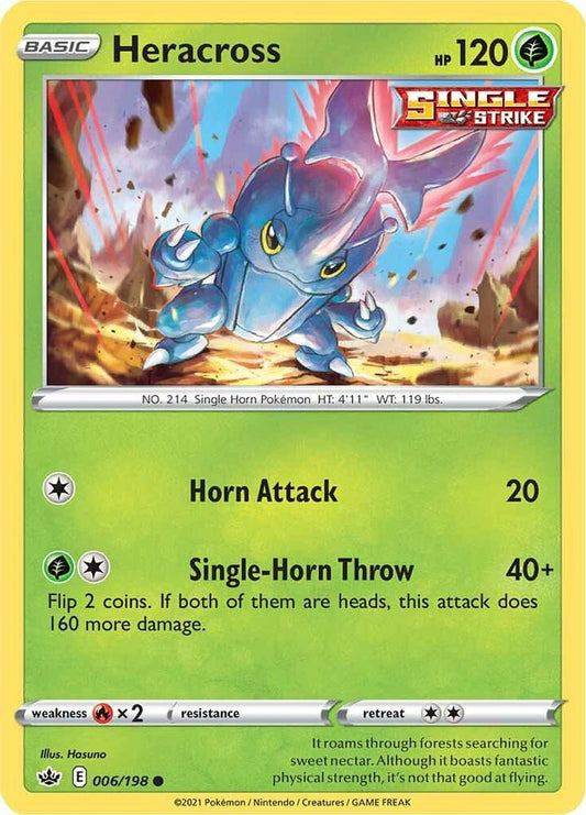 Heracross 006/198 (SWSH06: Chilling Reign) 