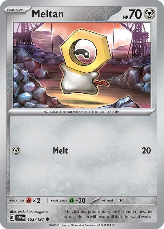Meltan 152/197 (SV03: Obsidian Flames) 