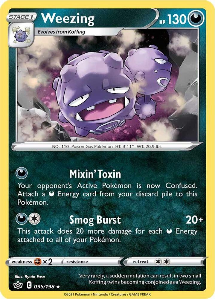 Weezing 095/198 (SWSH06: Chilling Reign) 