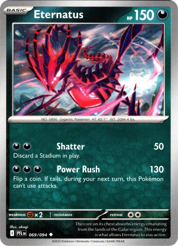 Eternatus 069/094 (ME02: Phantasmal Flames)  - Reverse Holofoil