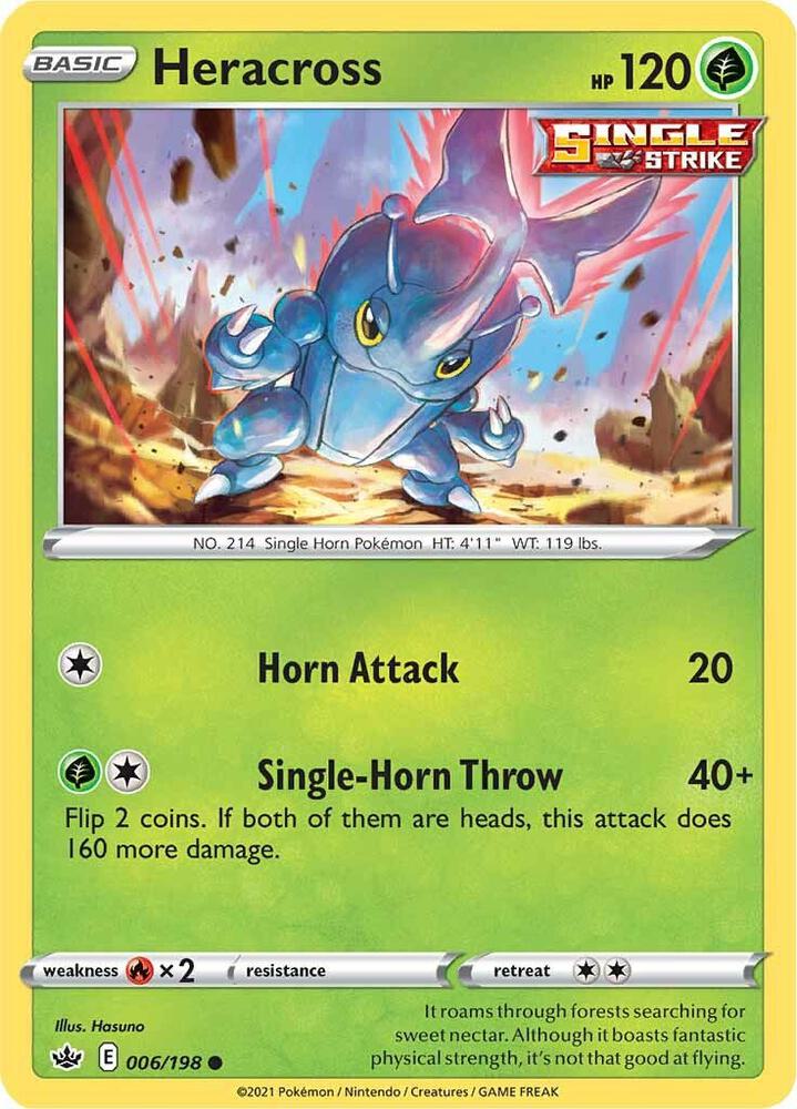 Heracross 006/198 (SWSH06: Chilling Reign) 