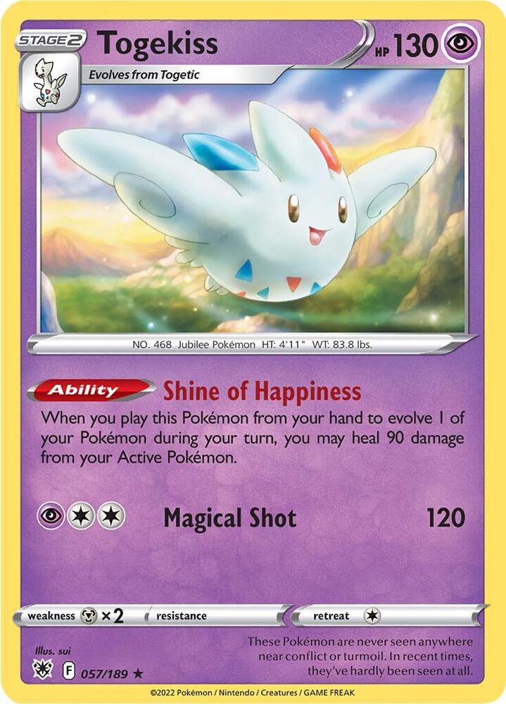Togekiss 057/189 (SWSH10: Astral Radiance)  - Holofoil