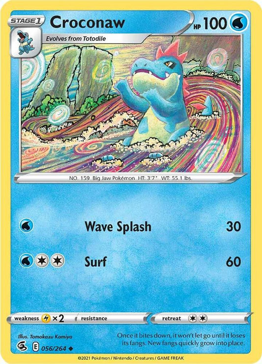 Croconaw 056/264 (SWSH08: Fusion Strike) 