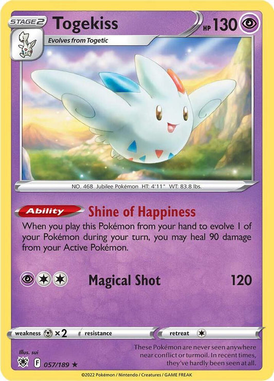Togekiss 057/189 (SWSH10: Astral Radiance)  - Holofoil