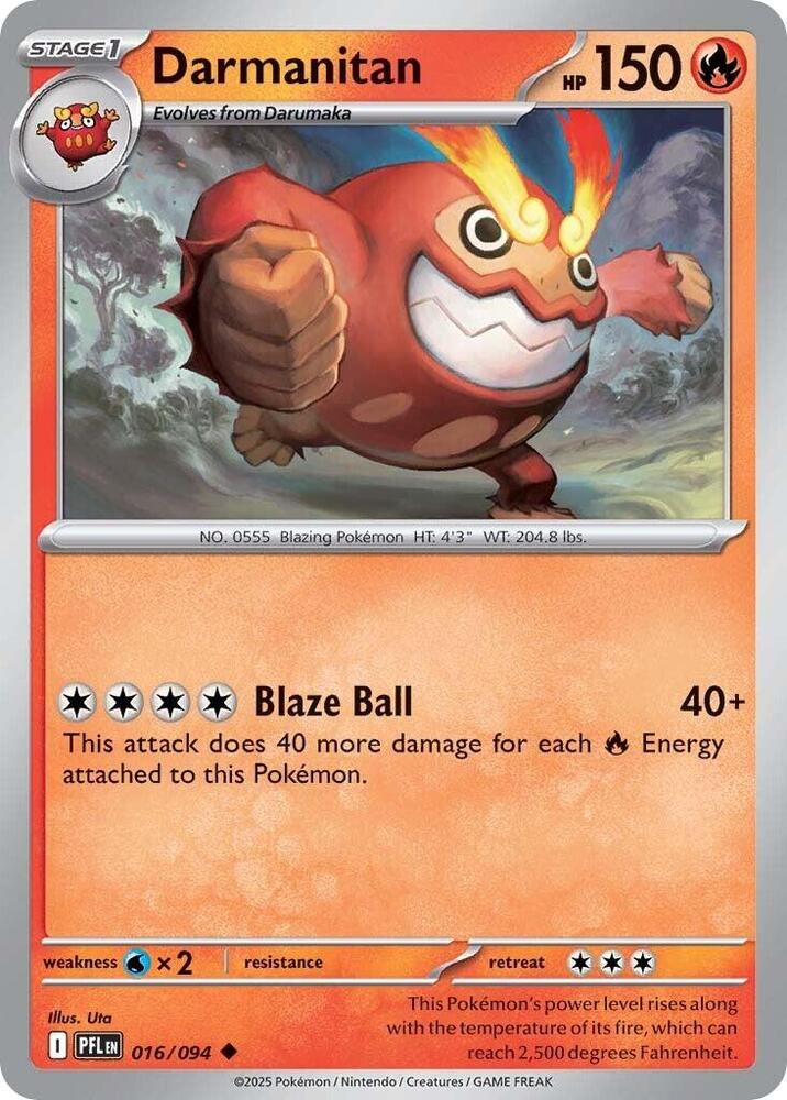 Darmanitan 016/094 (ME02: Phantasmal Flames) 