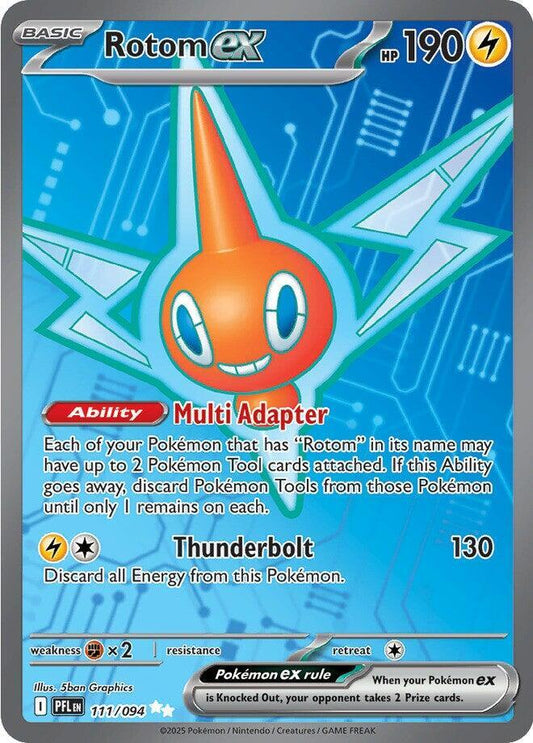 Rotom ex 111 094 111/094 (ME02: Phantasmal Flames)  - Holofoil