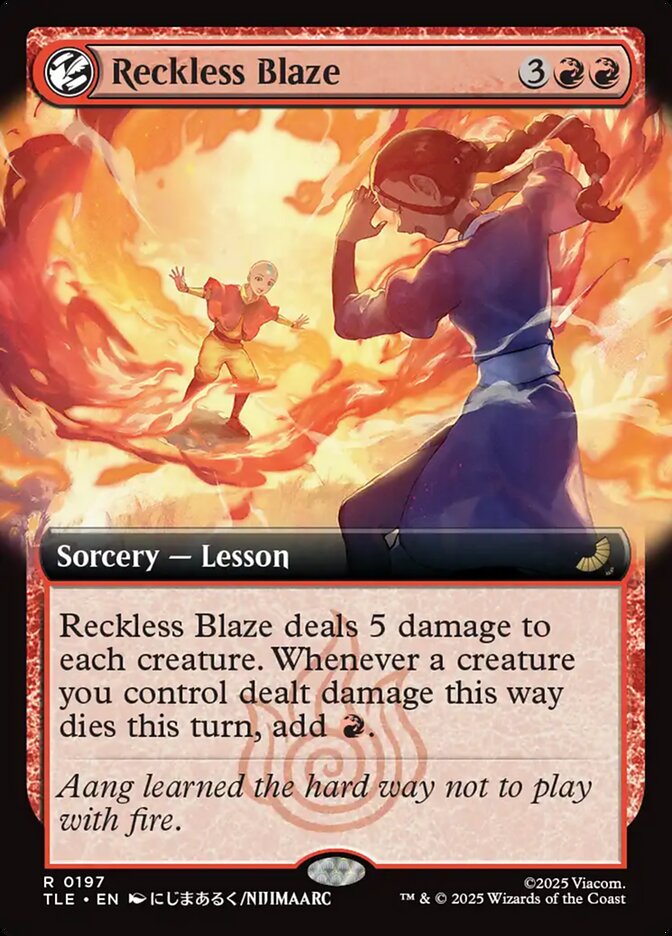 Reckless Blaze 197/317 (Avatar: The Last Airbender: Eternal-Legal)  - Extended Art