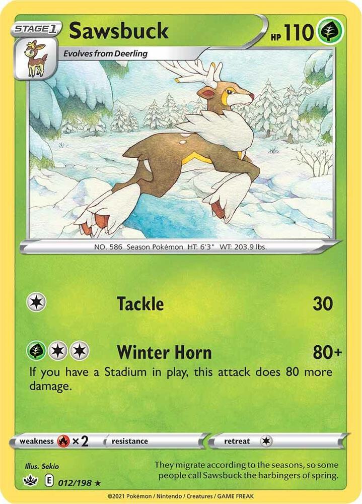 Sawsbuck 012/198 (SWSH06: Chilling Reign) 