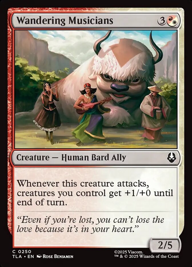 Wandering Musicians 250/286 (Avatar: The Last Airbender)  - Foil