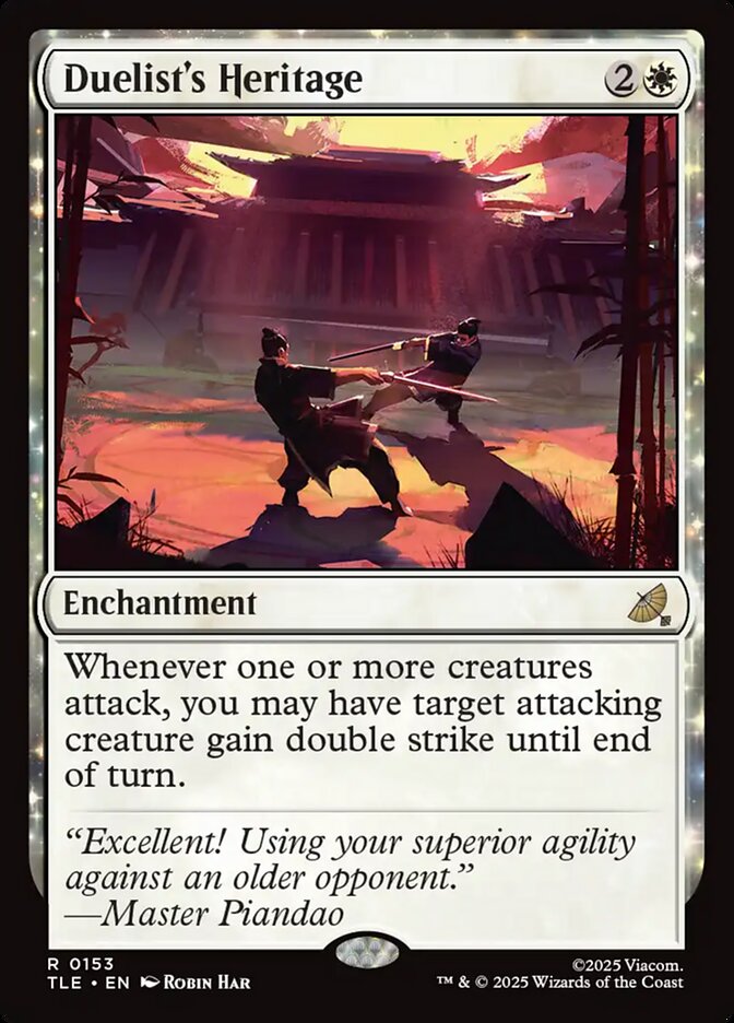 Duelist's Heritage 153 (Avatar: The Last Airbender: Eternal-Legal)  - Foil